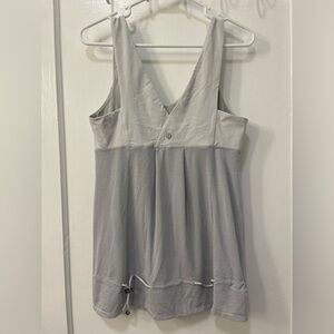 Lululemon Run Tame Me Tank Grey White